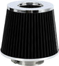 PTNHZ Universal Balck 2.5" 63mm High Flow Cold Air Intake Cone Air Filter Power by PTNHZ+RACING
