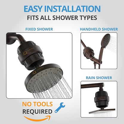 weAQUA Heavy Duty Shower Filter Family 2 PACK – 99% Removal - Image 7