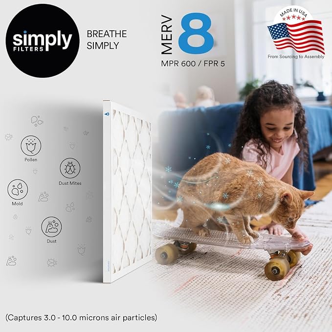Simply 14x18x1 Air Filter, Merv 8, 6 Pack, - Image 7