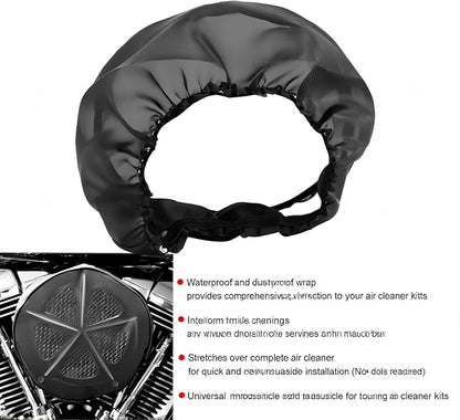 Motorcycle Waterproof Air Filter Rain Sock Dustproof Protective Cover Fits - Image 7