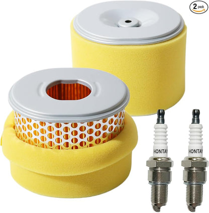 2 Pack GX270 Air Filter w/Spark Plugs by HONTAYOKA