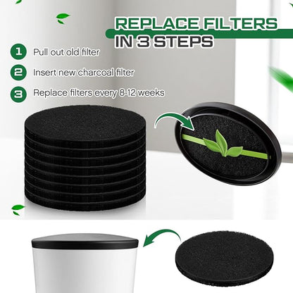 Pangda 8 Pack Oval-Shaped Charcoal Filters - Image 4