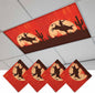 Fluorescent Light Covers for Drop Ceiling Western Cowboys Horse Riding on Red by Unknown