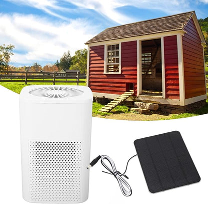 99.97% Filtration Efficiency Powerful Motor Solar Powered Portable Air Purifier - Image 3