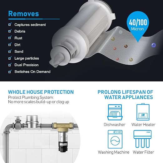 Frizzlife 40&100 Micron Spin Down Sediment Filter - Image 2