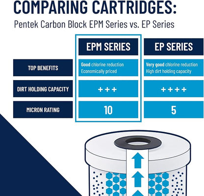 Pentair Pentek EPM-20BB Big Blue Carbon Water Filter, Whole House Modified - Image 6