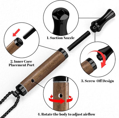 ASTOFLI Adult Quit Smoking Breathing Necklace: Adjustable Air Inhaler Stop - Image 6