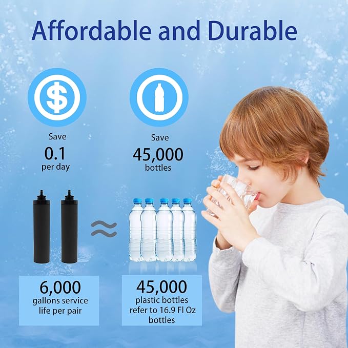Water Filter Replacement for BB9-2® Black Activated Carbon Filters, Compatible - Image 6