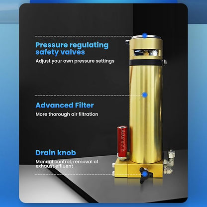 TUXING 4500Psi 300Bar High Pressure Diving Compressor, PCP Air Compressor - Image 3
