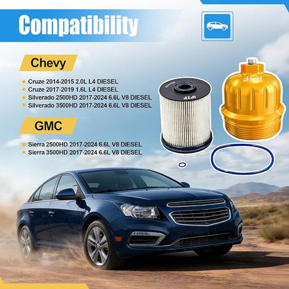 iFJF TP1015 Fuel Filter and 134001 Housing Cap Replacement - Image 2