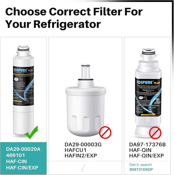 ICEPURE NSF/ANSI 53 Premium Certified DA29-00020B Refrigerator Water Filter - Image 2