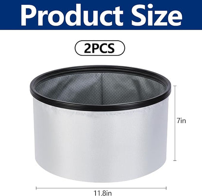 Tlswshsy 2 Pack 11.8'' x 11.8'' x 7'' Double Layer Ash Vacuum Filter, PAAC301 - Image 2