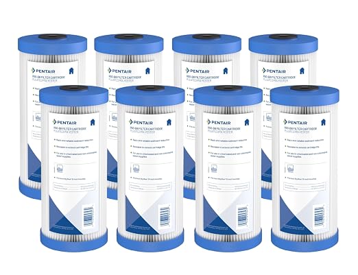 Pentair Pentek R50-BB Big Blue Sediment Water Filter, Whole House Pleated by PENTAIRPENTEK