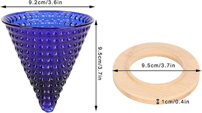 AUNMAS Coffee Dripper Pour Over Filter, Thick Glass Durable Simple Use Even - Image 2