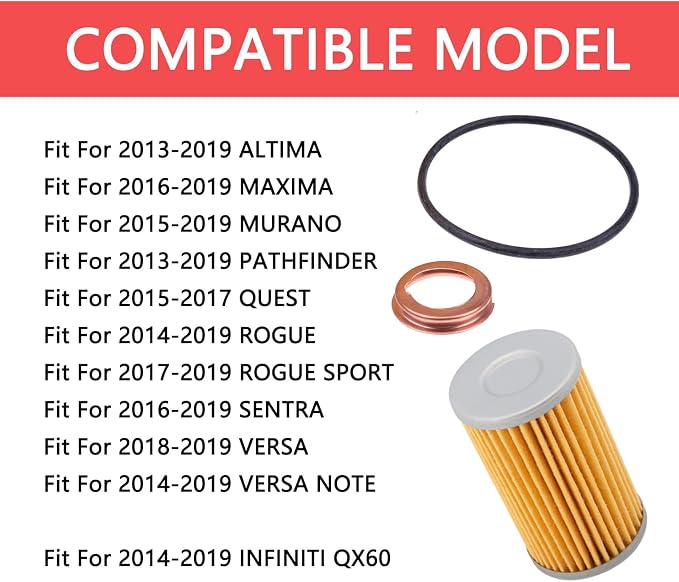 Oil Filter 31726-28X0A 31726-3JX0A Fits - Image 2