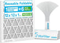 Reusable 12x12x1 Air Filter, 1 Foldable Frame + 6 Refills by Stafilter