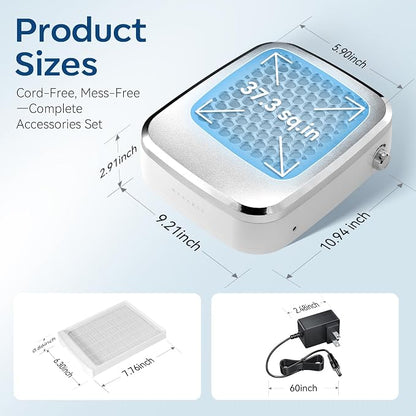 Makartt Cordless Nail Dust Collector: Rechargeable Fan Nail Vacuum - Image 7