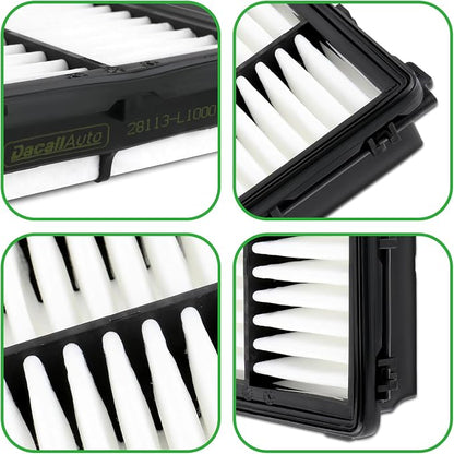 Engine & Cabin Air Filter Set for Hyundai Santa, Sorento; Replace 28113-L1000 - Image 7