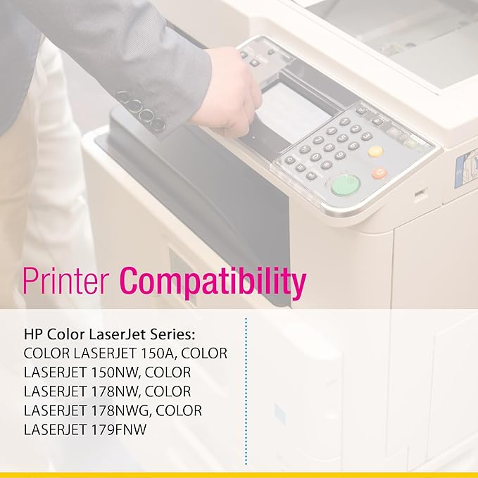 CS Replacement Compatible with HP 150A Toner Cartridge W2060A to use with 150NW 178NW 178NWG 179FNW (Black, 2-Pack)