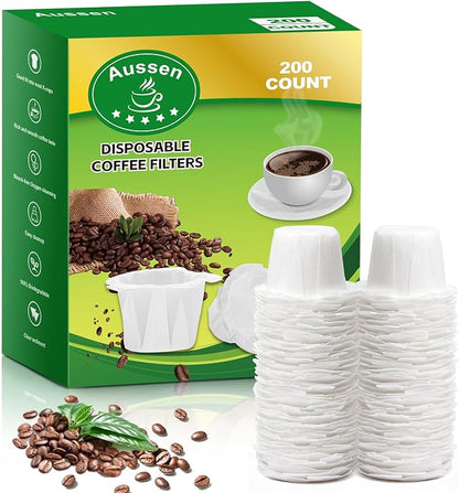 Aussen Disposable Coffee Paper Filters Replacement Kerig Filter Fit All Keurig by AUSSEN