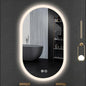 Irregular Bathroom Mirror with 3 Colour LED Light, Wall Mounted Makeup Mirror by YUGXTH