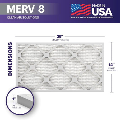 BNX TruFilter 14x24x1 Air Filter MERV 8 - Image 2