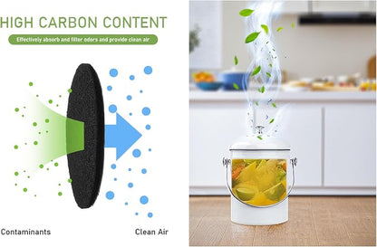 Charcoal Filters for Kitchen Compost Bin, 10 Pack Compost Filters for - Image 5
