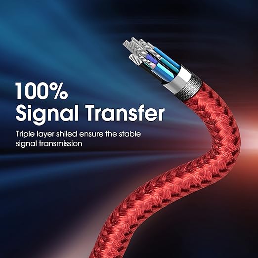 ROFICORD USB 3.0 Male to Male Cable, USB A to USB A High Speed Data Cord Compatible with Hard Disk Drive/Laptop Cooler/Set-top Box/DVD Player/TV/Camera and More (1 FT, Red)