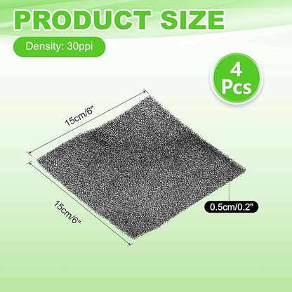Fan Replacement Filters 4 Pcs Fan Filter Foam Sponge - Image 2