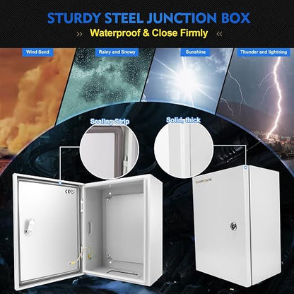 Outdoor Electrical Junction Box, Wall Mounted IP66 Waterproof & Dustproof - Image 3