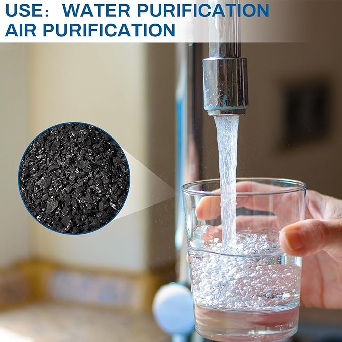 Timgle Bulk Water Air Filter Activated Charcoal Coconut Hull Granular Activated - Image 5