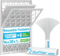 Reusable 14x20x1 Air Filter, 1 Foldable Frame + 6 Refills by Stafilter