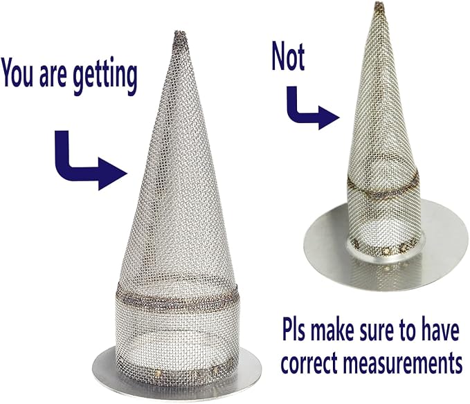 1 PC-Cone-Type Stainless Steel Spark Arrestor Screen 1.625” - Image 2