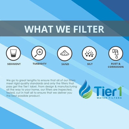 Tier1 10 Micron 10 Inch x 4.5 Inch | 6-Pack Spun Wound Polypropylene Whole - Image 5
