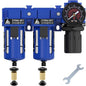 1/2" NPT Air Dryer System, Air Compressor Filter Dryer, 5 and 5 Micron Filter by ATINY