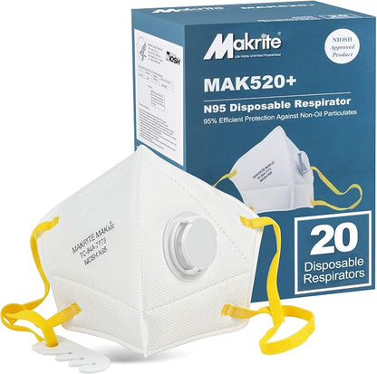 LotFancy N95 Mask for Adults, NIOSH Particulate Respirator, N95 Face Mask for by LotFancy