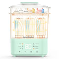 Bottle Sterilizer and Dryer, All-in-One Electric Steam Sterilizer Bottle Sanitizer for Baby Bottles, Pump Parts Accessories Newborn Essential (Green)