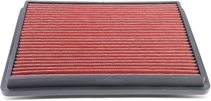 DNA Motoring AFPN-018-RD Clean Air Washable Drop In Panel Air Filter Enhance by DNAMOTORING