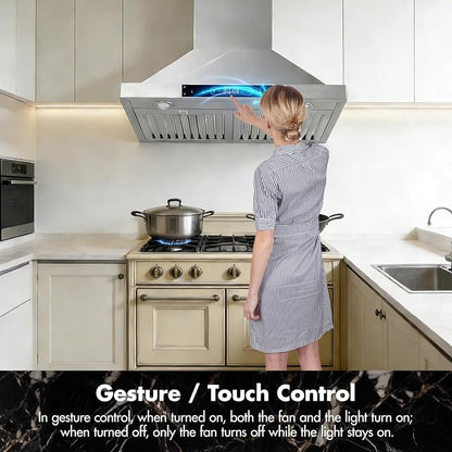 30 inch Wall Mount Range Hood Convertible Vent - Image 5