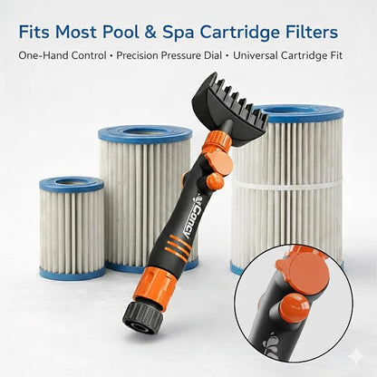 Concy Pool & Spa Cartridge Filter Cleaner – 7-Jet Comb Cleaning Wand - Image 4