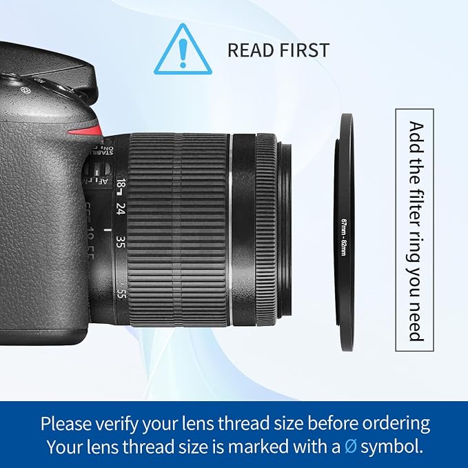 67-82mm Step-Up Ring Adapter, 67mm to 82mm Step Up Filter Ring - Image 4