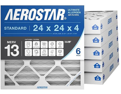 Aerostar 24x24x4 MERV 13 by AirFiltersDelivered