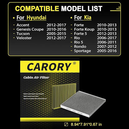 Cabin Air Filter w/Activated Carbon - Image 2