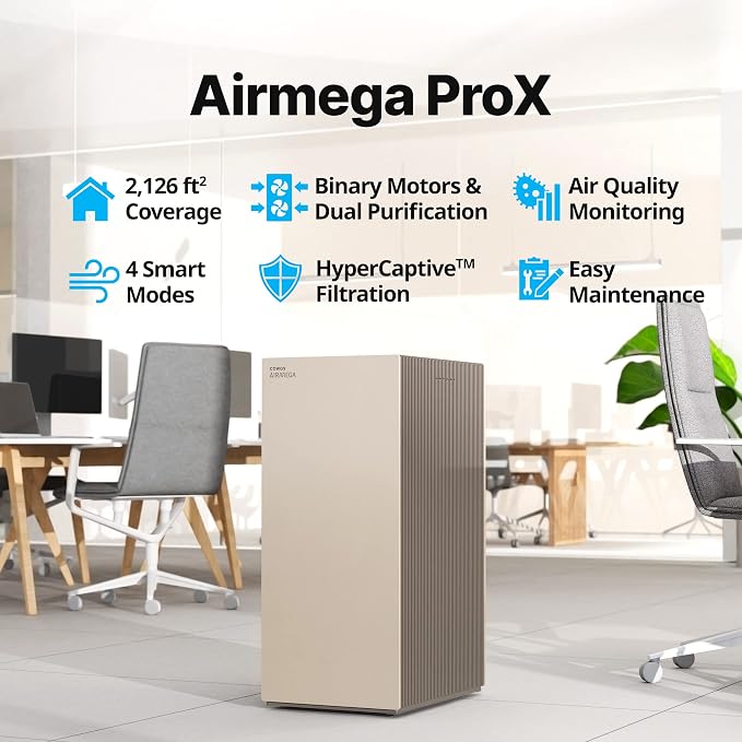COWAY Air Purifiers for Large Room Whole Home Up to 4, 2 Sets of XL Washable - Image 2