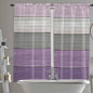 Country Wood Board Gray Purple Window Valance Curtains, Farmhouse Gradient by IDOWMAT