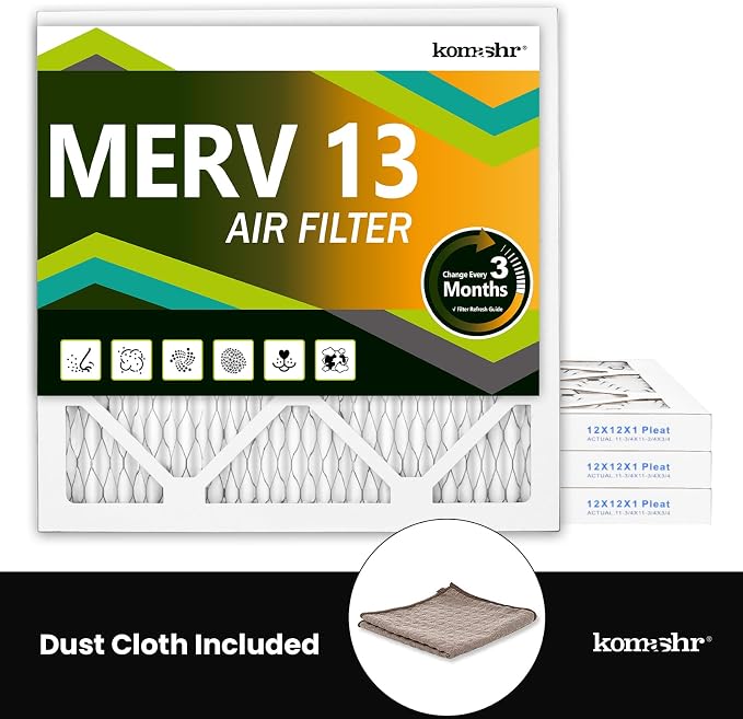 12x12x1 Air Filter MERV 13, HVAC/Furnace AC Filter Replacement, Dust - Image 5