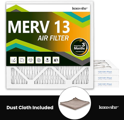 12x12x1 Air Filter MERV 13, HVAC/Furnace AC Filter Replacement, Dust - Image 5