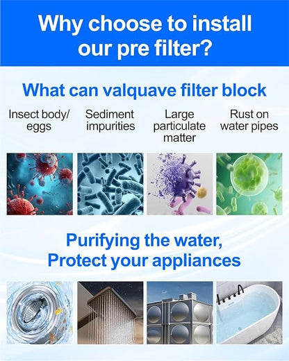 Spin Down Sediment Filters, 40-50 Micron Reusable Water Prefilter System - Image 7