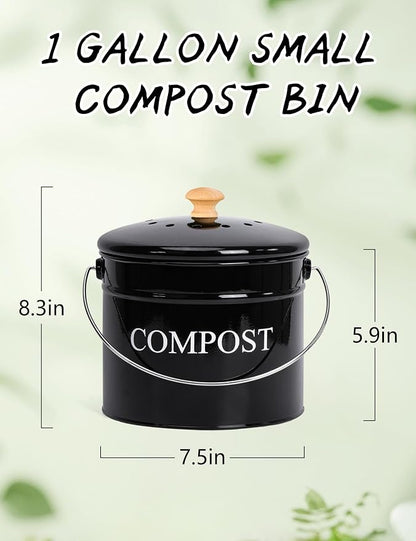 Compost Bin - 1 Gallon Countertop Composter - Image 5