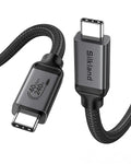Silkland USB 4 for Thunderbolt 4 Cable 6.6FT/2M, 40Gbps Data Sync, 8K Display/4K@240Hz, 240W Charging, USB C Video Cable Compatible for Thunderbolt 3, MacBook, Monitor, Docking, iPhone 17/16,SSD